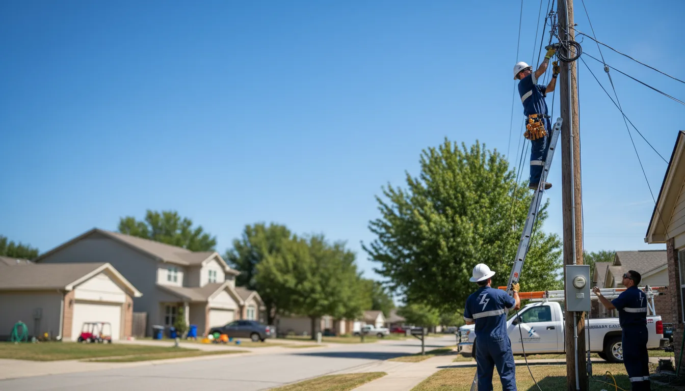 Residential electrician providing installation services in Ludowici, GA